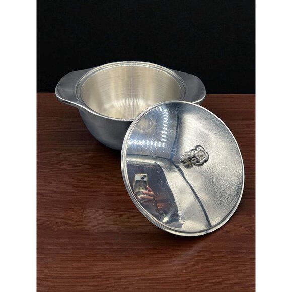 Vintage Bonjour Stainless Steel Insulated Double Wall Covered Bowl 8" - Picture 5 of 8